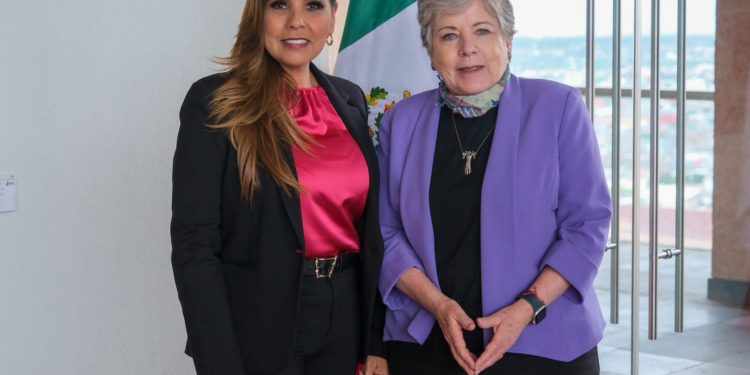 Mara Lezama se reunió con la Canciller Alicia Bárcena