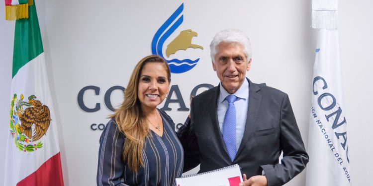 Mara Lezama gestiona ante CONAGUA proyectos de agua y drenaje