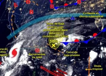 Huracán Lidia se podría localizar muy cerca del Pacífico mexicano