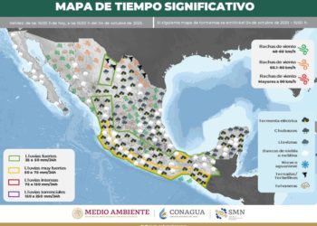 Prevén lluvias e intervalos de chubascos en Quintana Roo