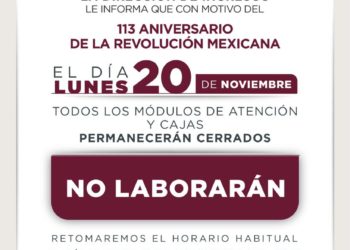 Dispone gobierno de BJ cierre de cajas y módulos de predial este 20 de Noviembre
