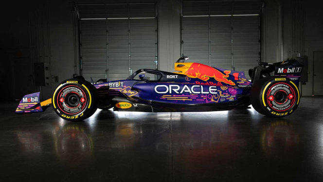 Red Bull reveló el diseño de la monoplaza edición especial con el que correrán Max Verstappen y ‘Checo’ Pérez en el Gran Premio de Las Vegas