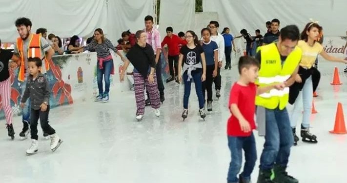 Cancunenses disfrutarán patinar sobre pista de hielo en esta temporada navideña