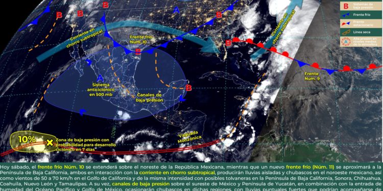 Pronóstico del clima para Quintana Roo