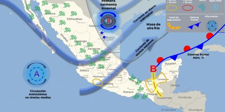 Prevén lluvias puntuales fuertes en Quintana Roo