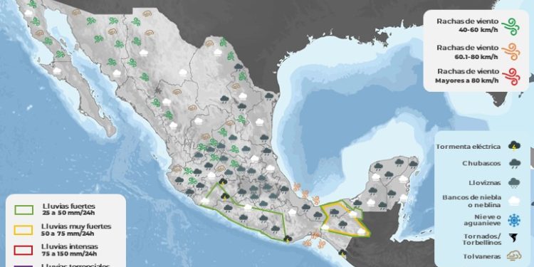 Pronóstico del clima en Quintana Roo
