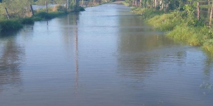 Río Usumacinta desborda varios tramos de la R/A. Esperanza