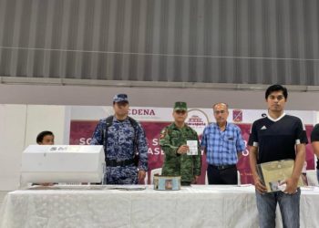 Gobierno de Macuspana y Sedena realizan sorteo del servicio militar nacional para la clase 2005 y remisos