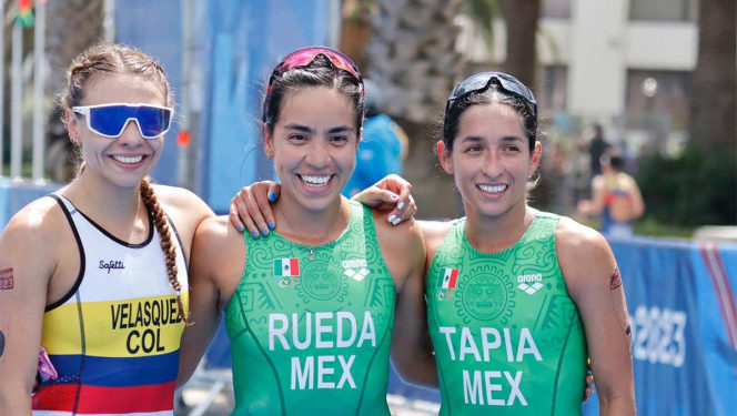 México suma un oro y un bronce en el Triatlón femenil de los Panamericano