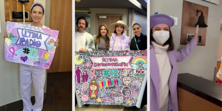 Andrea Torre celebra de haber vencido el Cáncer de Mama