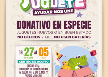 Convoca gobierno municipal a donar juguetes para la niñez cancunenses