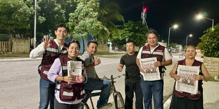 Encabeza el empresario Lenin Amaro con éxito el recorrido Número 100 en el municipio de Solidaridad