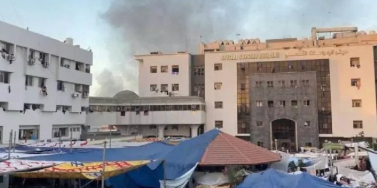 Israel bombardea hospital Al shifa el mayor de la Franja de Gaza