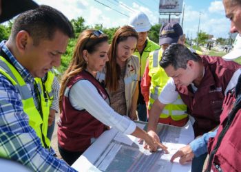 Mara Lezama supervisa retornos viales para la movilidad del bulevar Colosio