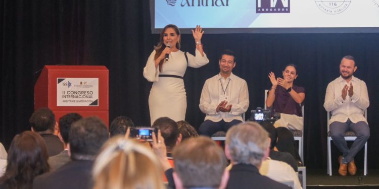 Mara Lezama inaugura 2º Congreso Internacional de Arbitraje y Mediación