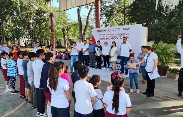 SIPINNA participa en toma de protesta del Consejo de la Paz en la Escuela Primaria “Solidaridad” de Chetumal