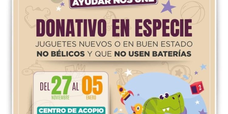 Invita gobierno municipal a donar juguetes para regalar regalar alegría a niñas y niños en BJ
