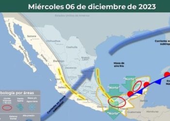 Prevén frente frío Núm 13 en Quintana Roo