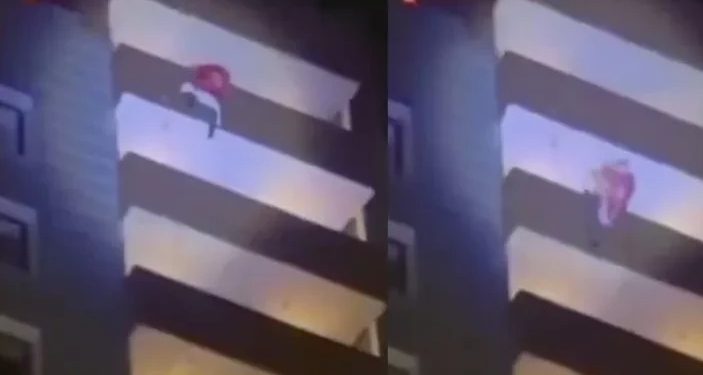 Cae un hombre vestido de Santa Claus desde el piso 24 y pierde la vida al instante