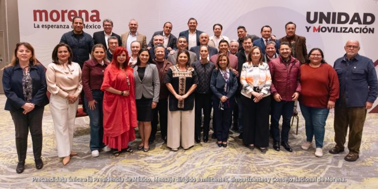 Carlos Merino presente en reunión con Sheinbaum y candidatos a gobernadores