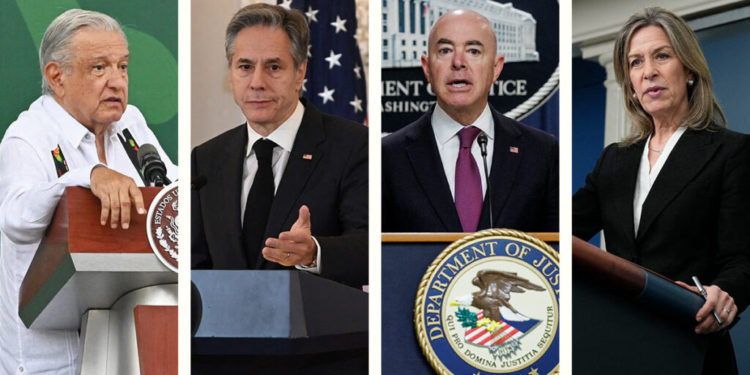 Se reunirá en México López Obrador con Blinken y Mayorkas por alza en migración