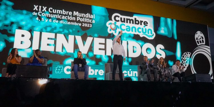 Inaugura Pablo Bustamante, en Cancún, la XIX Cumbre Mundial de Comunicación Política