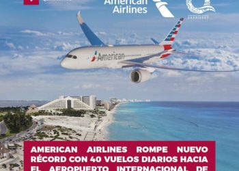 Aerolínea americana rompe récord de vuelos en Cancún y abre más para aeropuertos quintanarroenses