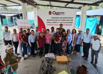 Encabeza SIPINNA jornada de servicios y restitución de derechos de niñas, niños y adolescentes en la zona cañera de Othón P. Blanco