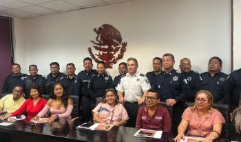 Fortalece secretario de Seguridad, vínculos con delegados del municipio de Centro