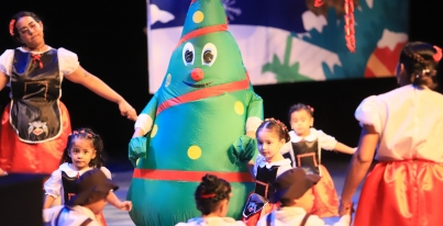 Derrochan talento alumnos del CAI en festival navideño del ISSET