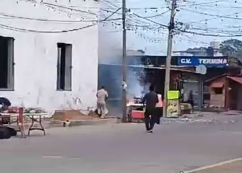 Incidente en Frontera: Incendio en Puesto de Pirotecnia Ambulante
