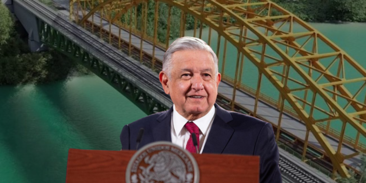 Anuncia Obrador conclusión del puente Boca del Cerro