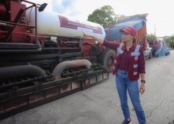 Progresa transformación vial en Av. Nichupté