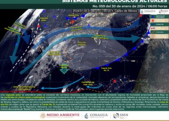 Masa de aire polar cubrirá gran parte de la península Yucatán