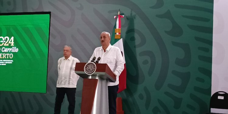 Carlos Merino asegura en la mañanera que la economía de Tabasco continúa creciendo