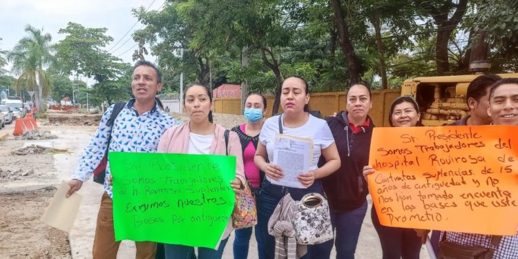 Personal de Salud en Tabasco pide prestaciones y mejora en su salario