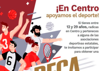 Convoca Gobierno de Centro a obtención de Becas Deportivas 2024