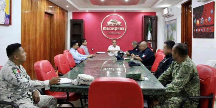 El gobierno de Macuspana y las instituciones de seguridad acuerdan acciones de prevención y combate a la delincuencia