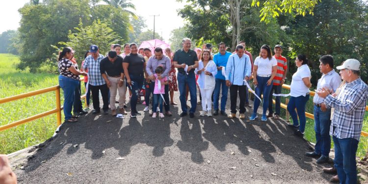 Comalcalco inaugura importante obra de rehabilitación de puente tipo cajón en Zaragoza 4ta. Sección