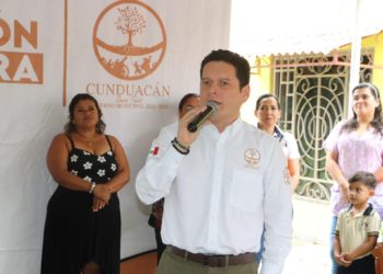 Gobierno de Cunduacán entrega obra en el Poblado Once de Febrero