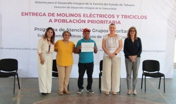 Apoyamos a grupos prioritarios para que sean autosuficientes: presidenta DIF Tabasco