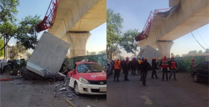 Colapsa estructura del Tren Interurbano México-Toluca
