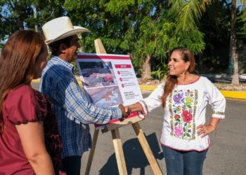 Atiende Mara Lezama añeja petición con repavimentación de la Avenida Laguna Negra en Chetumal