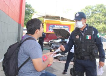 Proximidad social, patrullan elementos de SSPC localidades del municipio de Centro