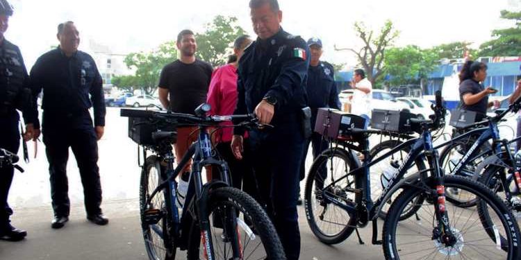 Refuerzan seguridad en el malecón de Villahermosa con bicipatrullas ecológicas