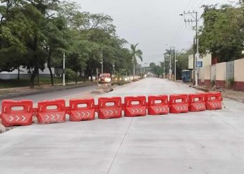 Cierre temporal de carril en Usumacinta: Adaptaciones viales por trabajos de infraestructura