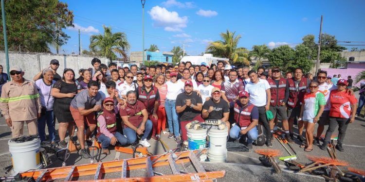 Rescata gobierno municipal espacios deportivos juntos a la ciudadanía