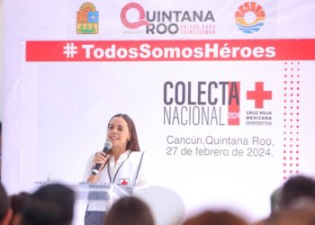 Inicia la colecta nacional de la cruz roja mexicana en Cancún