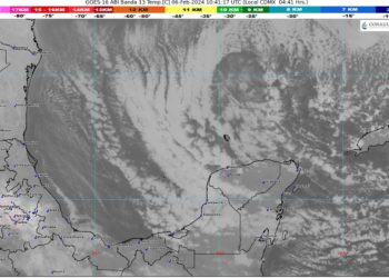 Prevén cielo medio nublado con lluvias aisladas en Campeche, Yucatán y Quintana Roo