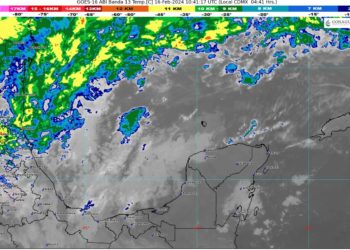 Prevén cielo nublado con chubascos en Quintana Roo